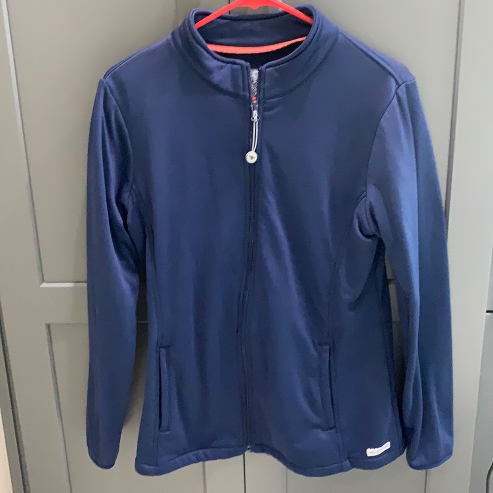 Med Couture scrub jacket style 8684 navy